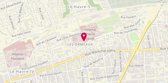Plan de Hopital Pierre Janet, 47 Rue de Tourneville, 76600 Le Havre