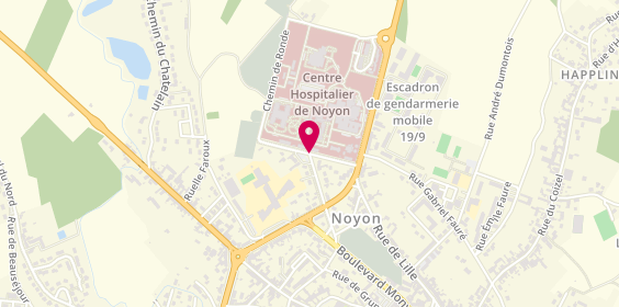 Plan de Centre Hospitalier de Noyon, Bp 159
Avenue Alsace Lorraine, 60406 Noyon