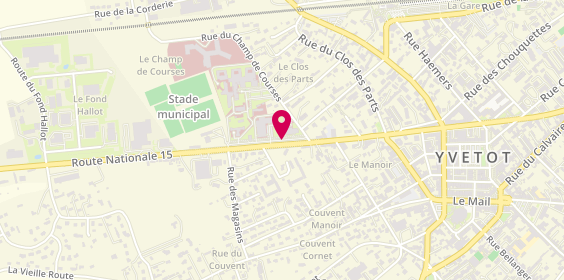 Plan de Clinique Hemera Pays de Caux, 14 avenue du Maréchal Foch, 76190 Yvetot