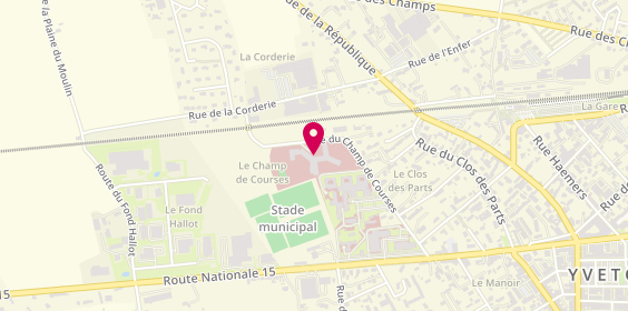 Plan de Clinique des Boucles de la Seine - emeis, 9 Rue du Champ de Courses, 76190 Yvetot