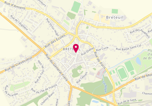 Plan de Cmp Breteuil Adulte, 28 Rue de la République, 60120 Breteuil
