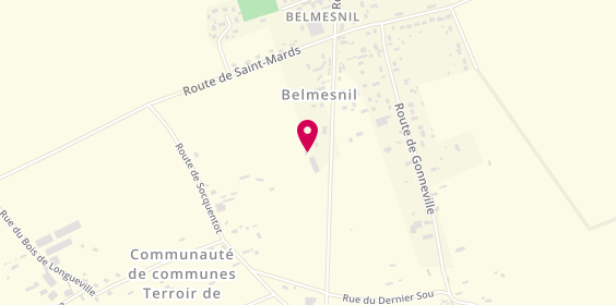 Plan de LES JACQUEMARTS NORMANDS - Maison d'Hôtes - Guesthouse, 23 Route de la Mer, 76590 Belmesnil