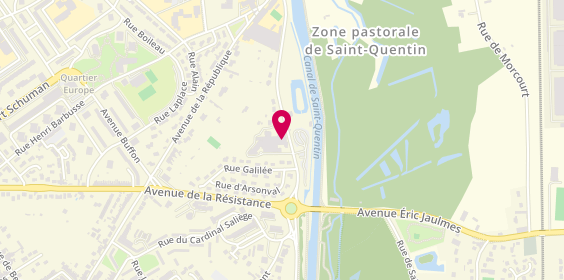 Plan de Hôpital Privé Saint Claude, 1 Boulevard du Dr Schweitzer, 02100 Saint-Quentin