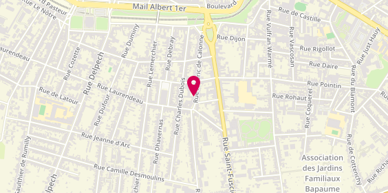 Plan de Centre de Soins de Suite Henriville, 54 Rue Albéric de Calonne, 80000 Amiens