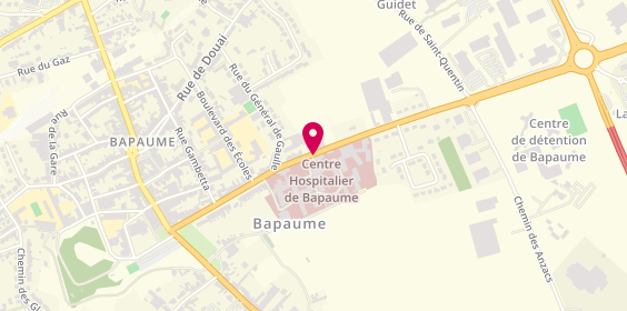 Plan de Centre hospitalier de Bapaume, 55 Rue République, 62450 Bapaume