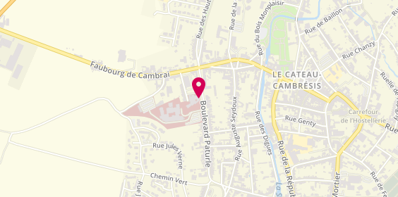Plan de Centre Hospitalier du Cateau-Cambrésis, 28 Boulevard Paturle, 59360 Le Cateau-Cambrésis