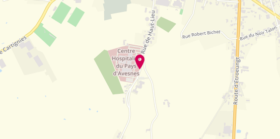 Plan de Centre Hospitalier Avesnes, Bp209
Route du Haut Lieu, 59363 Avesnes-sur-Helpe