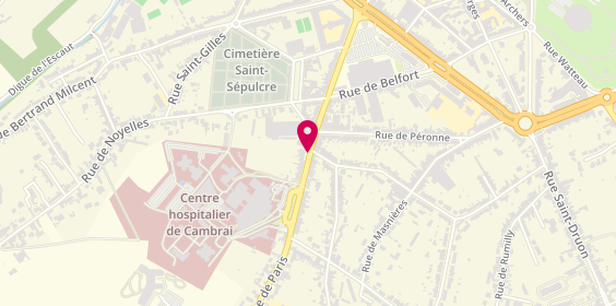 Plan de Centre Hospitalier de Cambrai, 516 Avenue de Paris, 59400 Cambrai