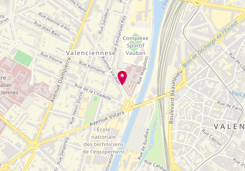 Plan de Medi Partenaires, 10 Avenue Vauban, 59300 Valenciennes