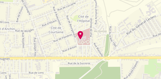 Plan de Clinique Ste Barbe, 4 Rue d'Artois, 62740 Fouquières-lès-Lens