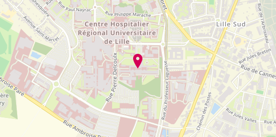 Plan de Hôpital Albert Calmette, Boulevard du Professeur Jules Leclercq, 59000 Lille