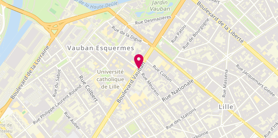 Plan de Maison de l'Education Permanente, Boulevard Vauban, 59800 Lille