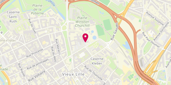 Plan de Usld Les Bateliers, 23 Rue des Bateliers, 59000 Lille