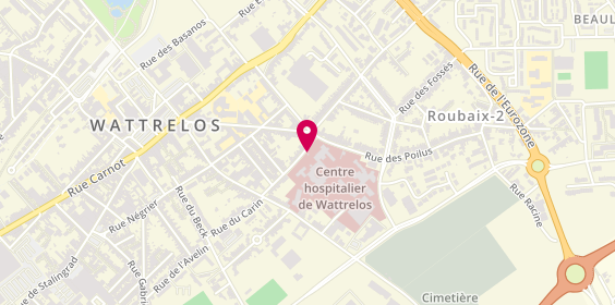 Plan de Centre Hospitalier Wattrelos, Bp105
Rue du Dr Alexander Fleming, 59393 Wattrelos