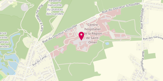 Plan de Centre Hospitalier de Saint-Omer Service des Urgences, Rue de Blendecques, 62570 Helfaut