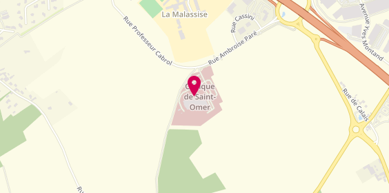 Plan de Clinique de Saint-Omer - ELSAN, 71 Rue Ambroise Paré, 62575 Blendecques