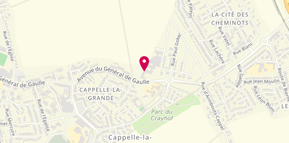Plan de Clinique le Nombre d'Or, avenue du Général de Gaulle, 59180 Cappelle-la-Grande